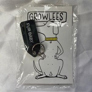 Growlees Fur Baby Black Acrylic Charm For Pet Collar NEW